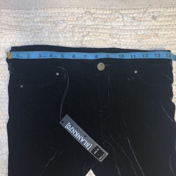 NWT BLANK NYC  BLACK VELVET SKINNY "SPRAY ON" LEGGING JEANS 26 - Picture 8 of 9